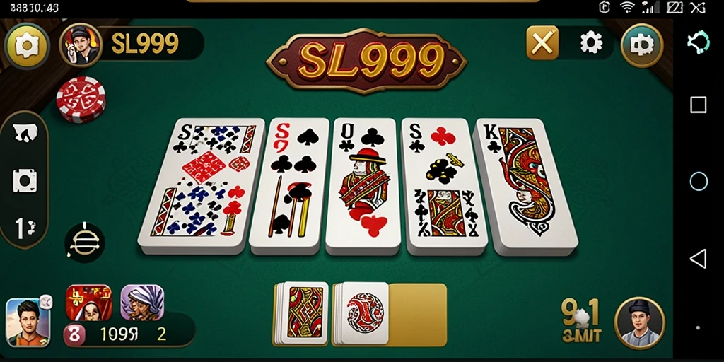 Screenshot gameplay SL999 dengan aksi domino yang seru.