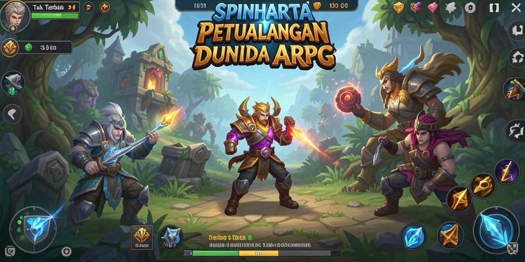 Tampilan gameplay yang seru dan mendebarkan dari SPINHARTA.